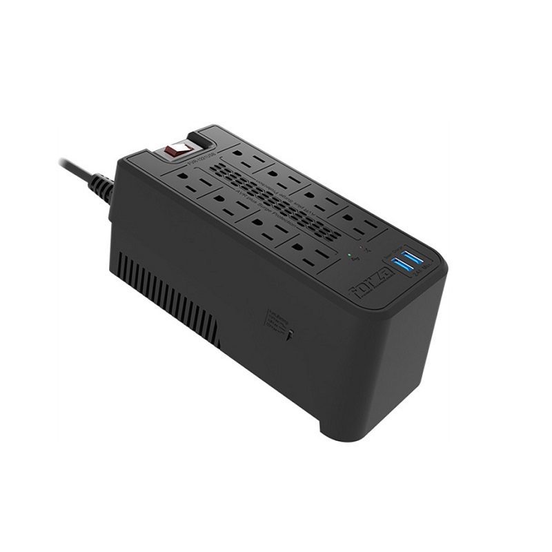 FORZA PROTECTOR DE VOLTAJE 2200W 110V/220V 6 TOMAS METALICO 1 AÑO DE GARANTIA (F - Ptytec