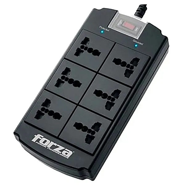 FORZA REGLETA 1625W 4 TOMAS 110V/220V  + 1 TOMA USB-A + 1 TOMA USB C BLANCA (FSP - Pc Actual