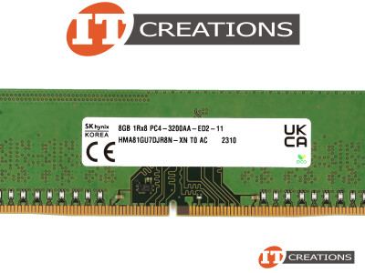 SKHYNIX MEMORIA 8GB 1RX8 PC4 32000 DIMM SERVIDORES T40 OPEN BOX (HMA81GU7DJR8N-X - IT Creations