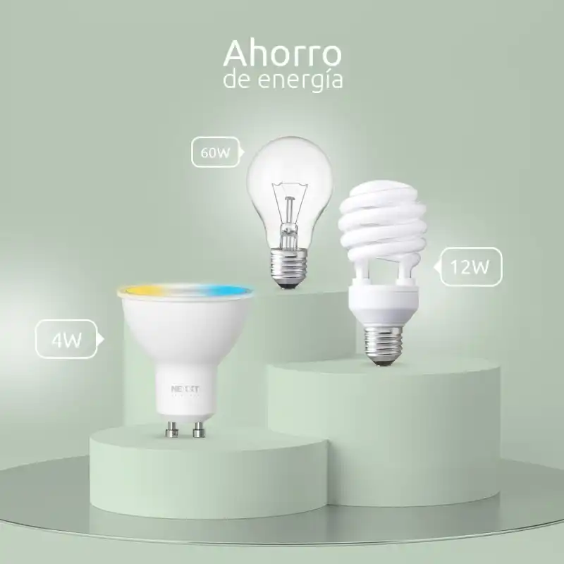 NEXXT BOMBILLO LED INTELIGENTE 110V-MR16 WIFI BLANCO 3 PACK (NHB-W3103PK) - Pc Actual