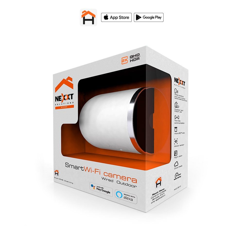 NEXXT CAMARA PARA EXTERIORES INTELIGENTE WIFI CON PROYECTORES Y DETECTOR DE MOVI - proinfo