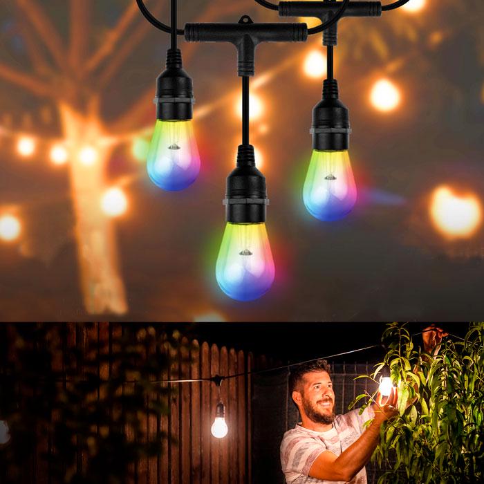 NEXXT LUCES GUIRNALDA LED INTELIGENTE 110/220V WIFI MULTICOLOR  (NHB-O100) - Rodelag Panamá