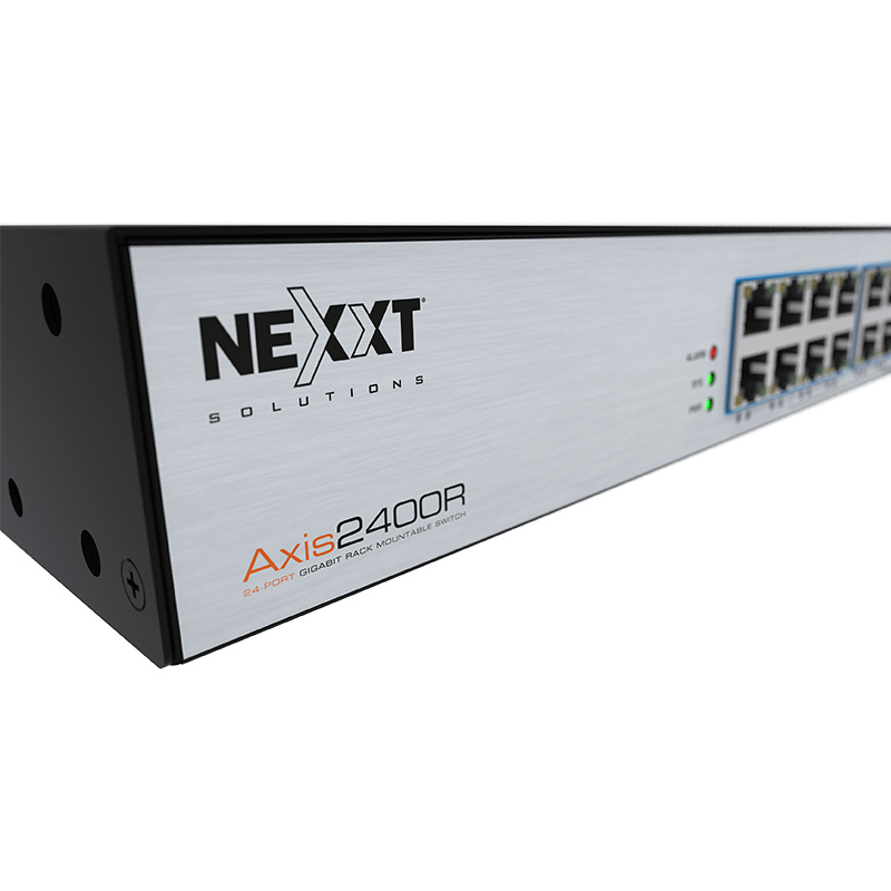 NEXXT SWITCH AXIS2400R 24 PUERTOS PARA MONTAJE EN BASTIDOR 1GBPS (NSW-A2400UR) - Nexxtsolutions