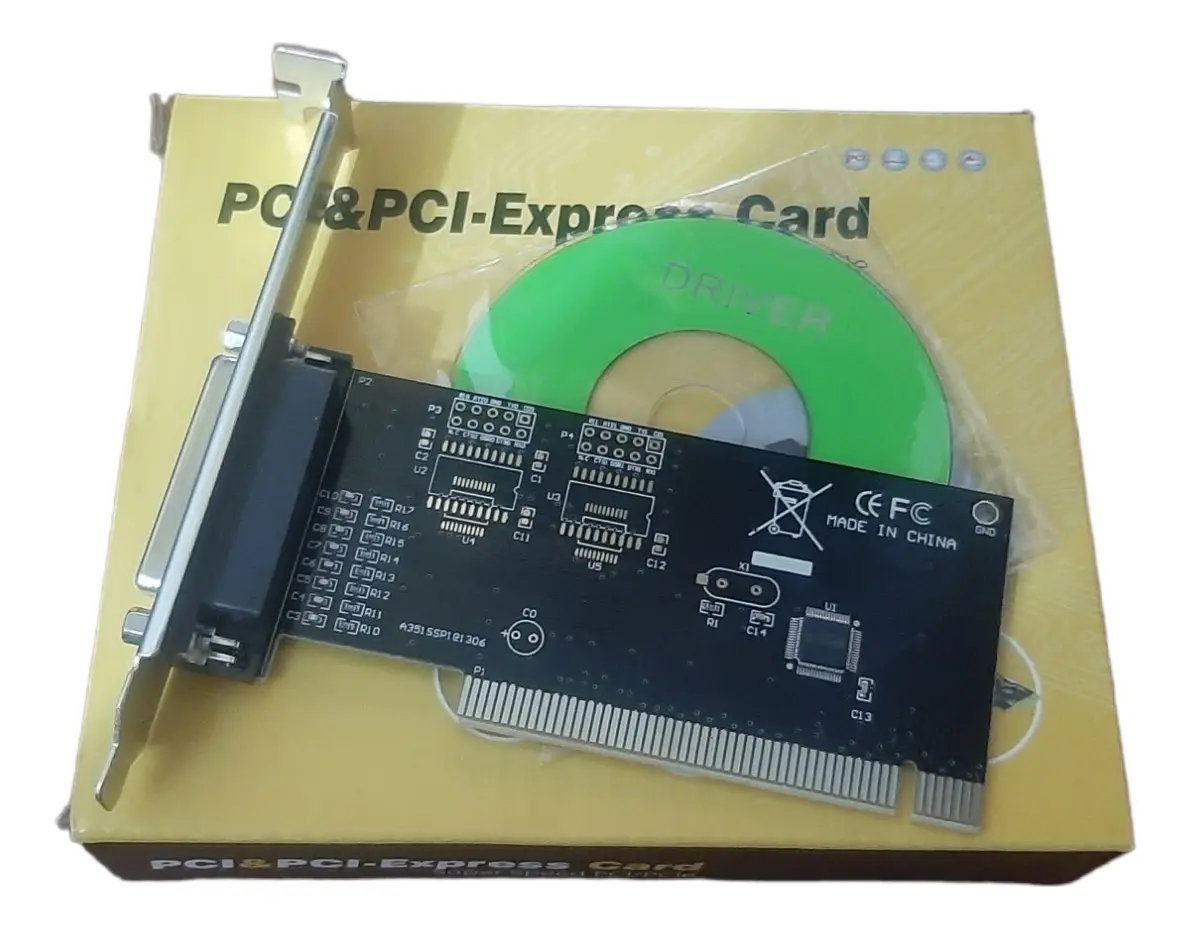 TARJETA PCI A EXPRESS 1 PUERTOS DB25 LPT 25PIN PARALELO - Braincorp