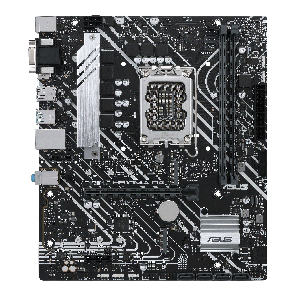 ASTRA TARJETA MADRE H610 DDR5 6000MHz LGA 1700 MICRO-ATX AK-H610M EG D5 VS COMPA - ASUS
