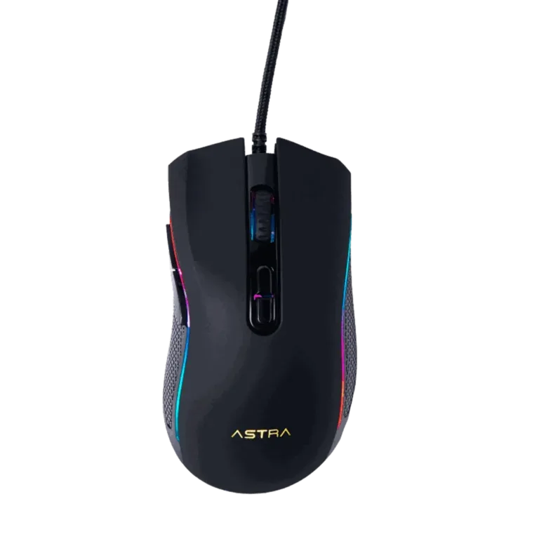 ASTRA MOUSE GAMING RGB ALAMBRICO USB 7 BOTONES DPI 7200 NEGRO - Andy Corporación