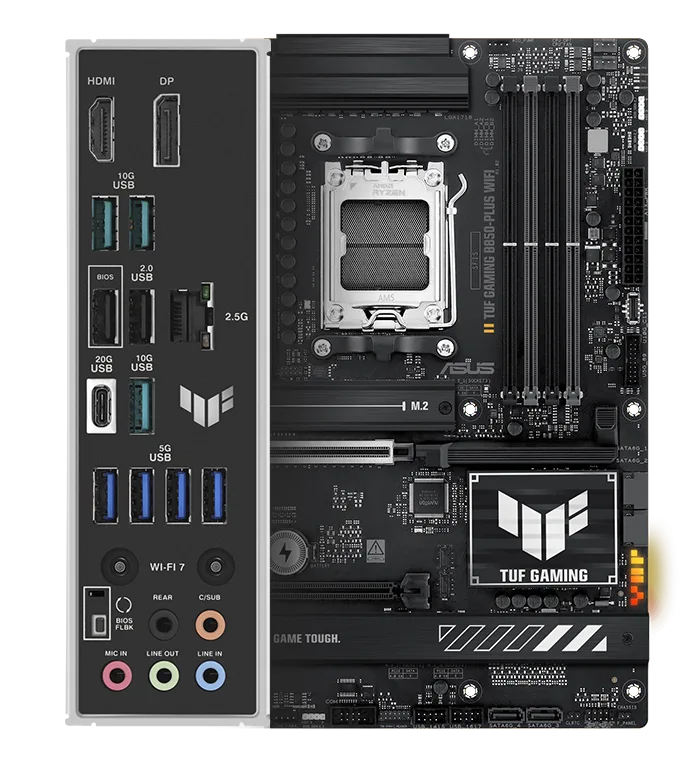 ASUS TARJETA MADRE TUF GAMING B760M-PLUS WIFI II, LGA1700 14th & 13th B760 DDR5  - ASUS