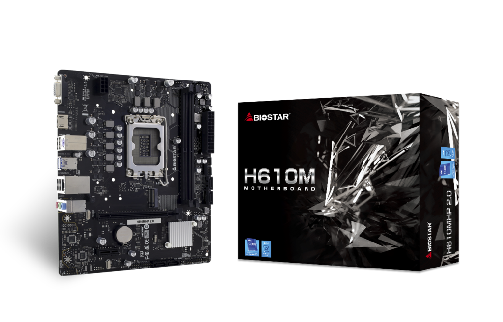 BIOSTAR TARJETA MADRE H610MHCP 2.0 MDDR4 SOCKET 1700 INTEL - BIOSTAR: Motherboard Manufacturer