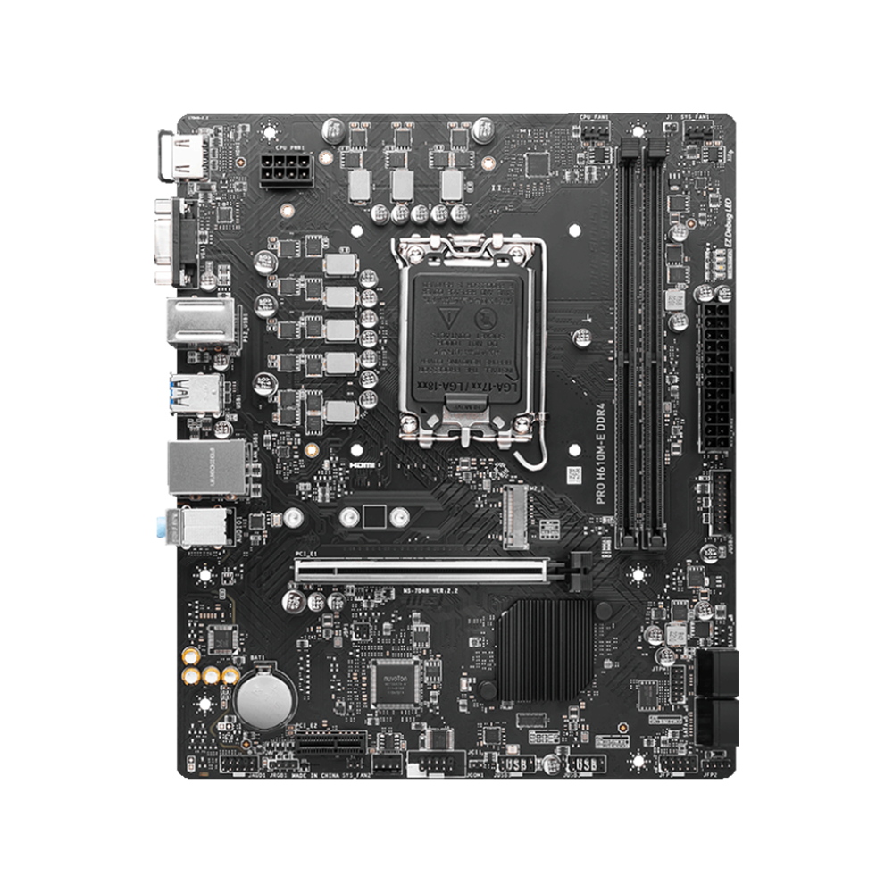 MSI TARJETA MADRE PRO H610M-G  LGA 1700  DDR5-5600 Mhz (911-7D46-234) - MSI Store | Malaysia