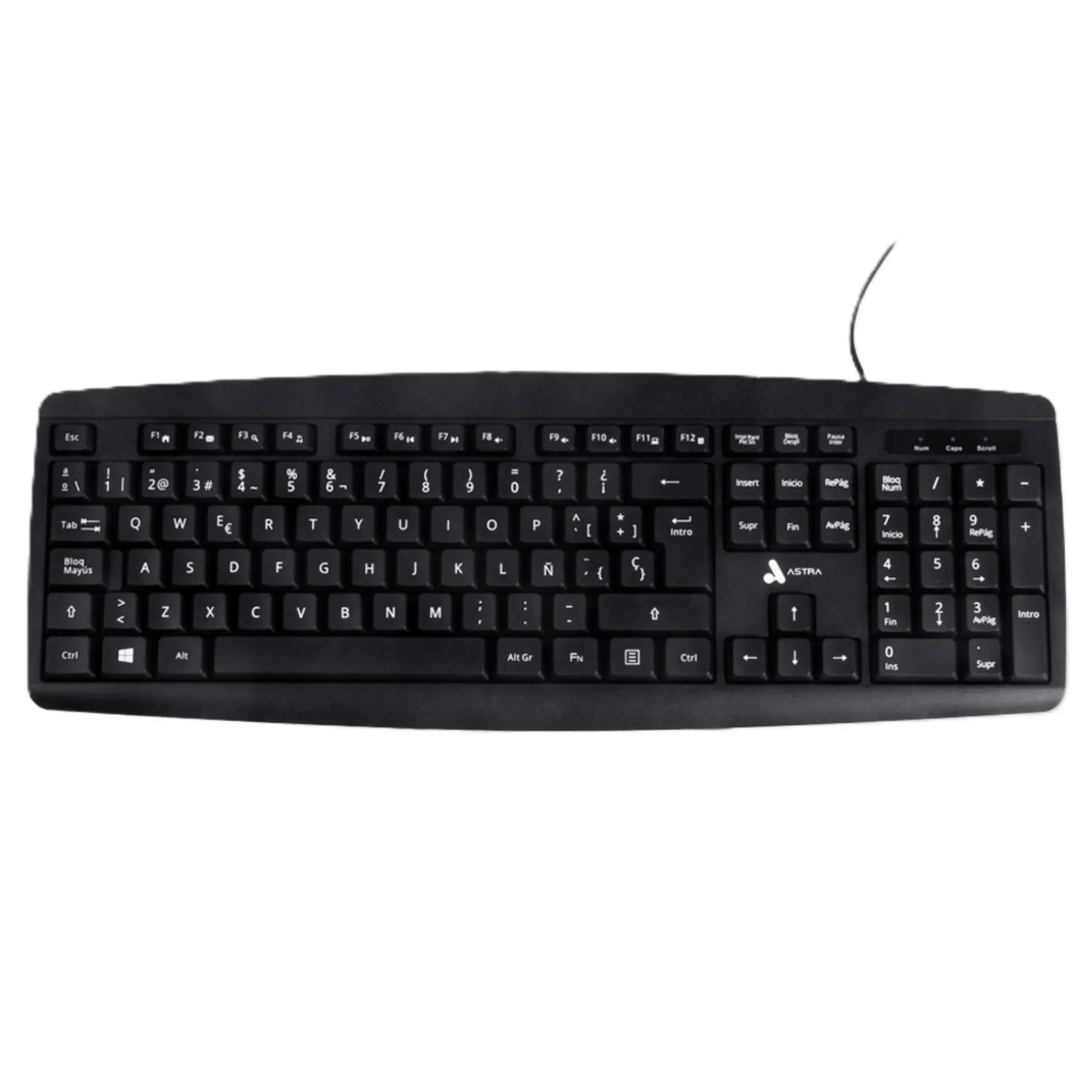 ASTRA TECLADO ALAMBRICO USB K10 NEGRO - 212 Global