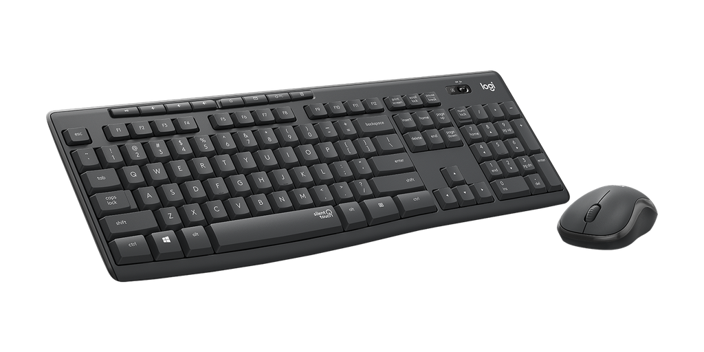 LOGITECH COMBO TECLADO MOUSE MK295 SILENT WIRELESS NEGRO ESP - Logitech