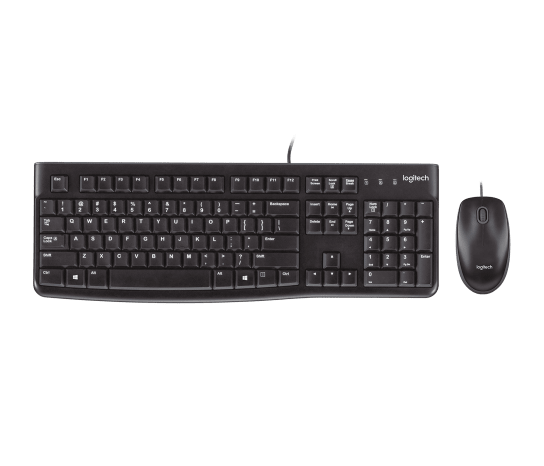 LOGITECH COMBO TECLADO Y MOUSE MK120 ALAMBRICO NEGRO ESPANOL - Logitech