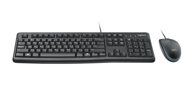 LOGITECH COMBO TECLADO Y MOUSE MK120 ALAMBRICO NEGRO ESPANOL - Matrix Solutions Inc