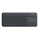 LOGITECH TECLADO K400 PLUS INALAMBRICO C/TOUCHPAD NEGRO (920-007123) - OfficeCrave
