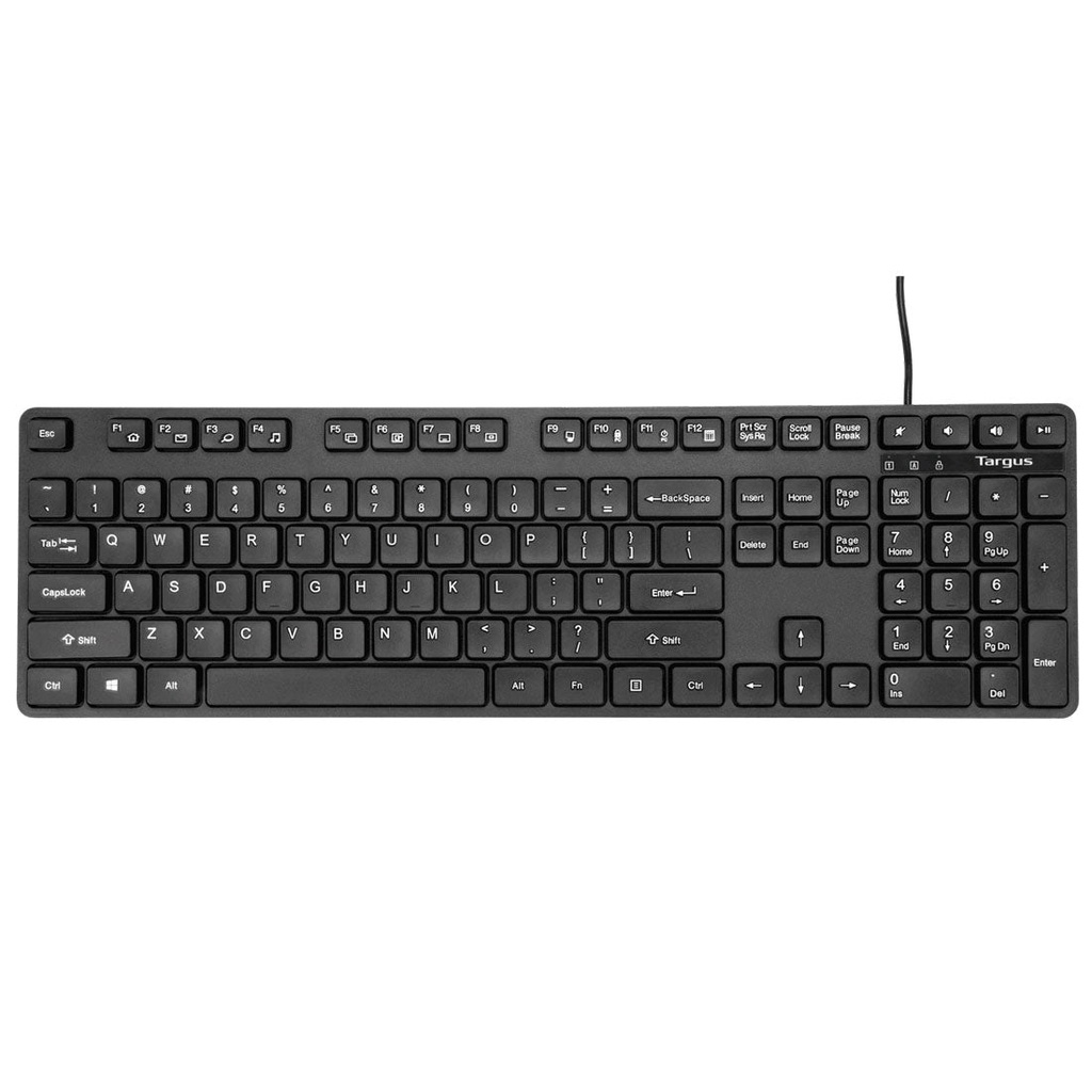 TARGUS TECLADO ALAMBRICO QWERTY 104 TECLAS USB ESPAÑOL (AKB30ES) - Targus.com