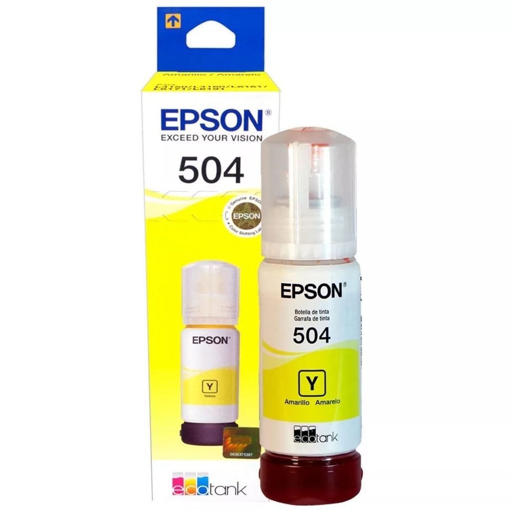 EPSON BOTELLA DE TINTA AMARILLA  ORIGINAL 7500PAGS - Coolbox