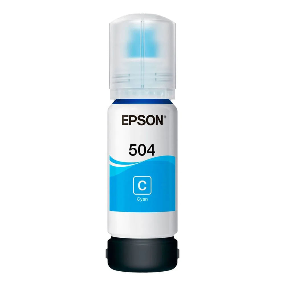 EPSON BOTELLA DE TINTA T504 CIAN  ORIGINAL 7500PAGS - Super Paco