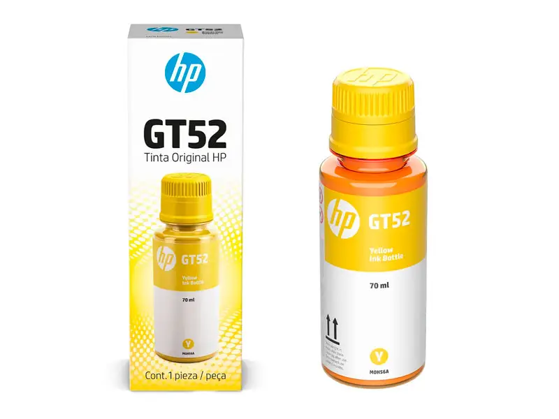 HP BOTELLA DE TINTA GT52 AMARILLO IMP 520, 580, 530, 720, 750, 790 (M0H56AL) - Mesajil