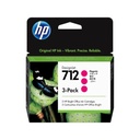 HP CARTUCHO DESINGJET 712 ROJO 29ml  T210, T230, T250, T630, T650 - Pedidos.com