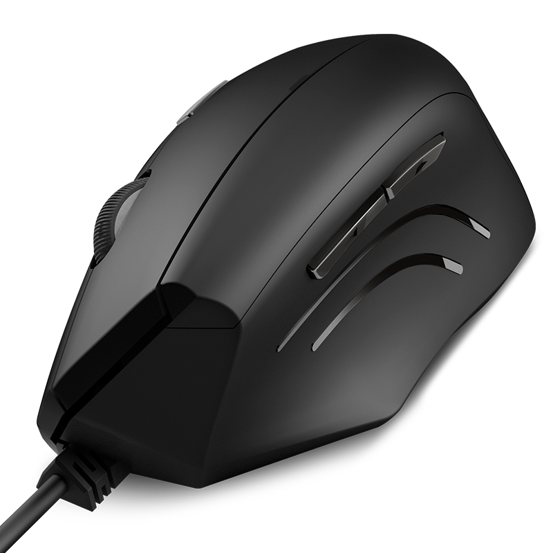 KLIPXTREME MOUSE KREST OPTICO ALAMBRICO ERGONOMICO  USB 6 BOTONES1000/1600 DPI   (KMO-505) - Klip Xtreme