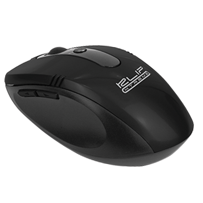 KLIPXTREME MOUSE OPTICO 3D1600DPI  INALAMBRICO 2.4GHZ  6 BOTONES NEGRO (KMW-330BK) - Riaz Computer