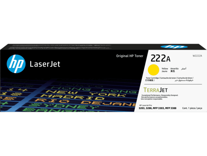 HP TONER LASERJET 222A AMARILLO IMP 3203, 3288, 3303, 3388 - HP