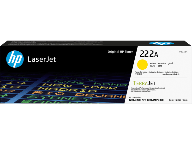 HP TONER LASERJET 222A AMARILLO IMP 3203, 3288, 3303, 3388 - CompuTech