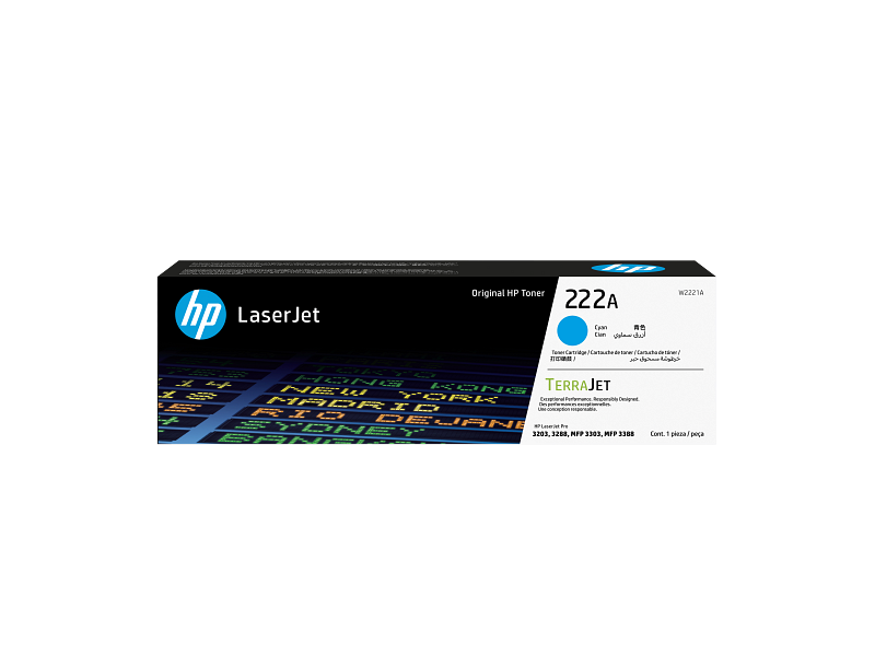 HP TONER LASERJET 222A AZUL IMP 3203, 3288, 3303, 3388 - HP