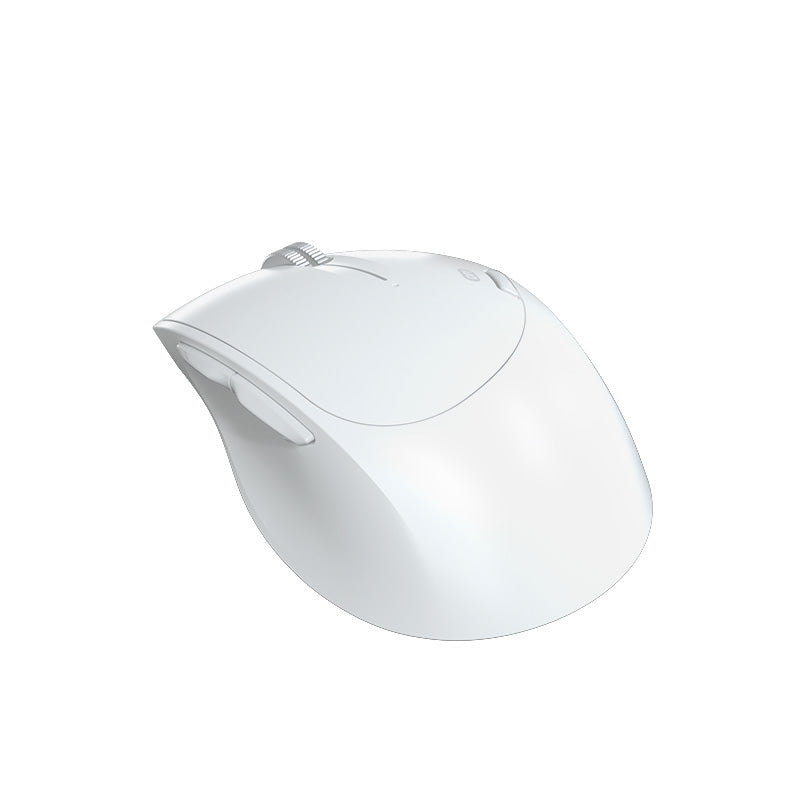 KLIPXTREME MOUSE OPTICO INALAMBRICO DUOTRACK ERGONOMICO 6  BOTONES USB BT 2.4 GHZ 800/1200/1600dpi  BLANCO (KMB501BK) - GS-COM