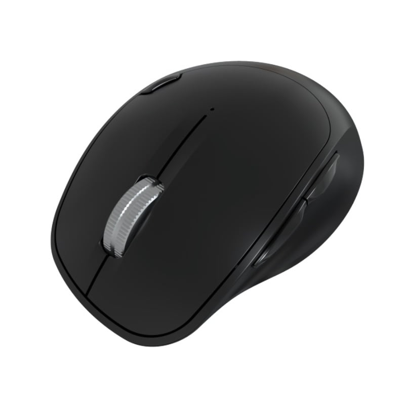 KLIPXTREME MOUSE OPTICO INALAMBRICO DUOTRACK ERGONOMICO 6  BOTONES USB BT 2.4 GHZ 800/1200/1600dpi  NEGRO (KMB501BK) - Convermatix