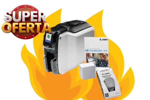 ZEBRA IMPRESORA DE TARJETAS SIMPLES  ZC100 CONECTIVIDAD USB 300dpi 2GB - Impresora de credenciales