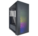 AZZA CASE CELESTA 340F ATX MID TOWER ATX  MICRO ATX  ITX VIDRIO TEMPLADO  1x USB 3.0 2x USB 2.0 1xMIC 1x HD AUDIO(NEGRO) - AZZA