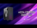 AZZA CASE CELESTA 340F ATX MID TOWER ATX  MICRO ATX  ITX VIDRIO TEMPLADO  1x USB 3.0 2x USB 2.0 1xMIC 1x HD AUDIO(NEGRO) - YouTube
