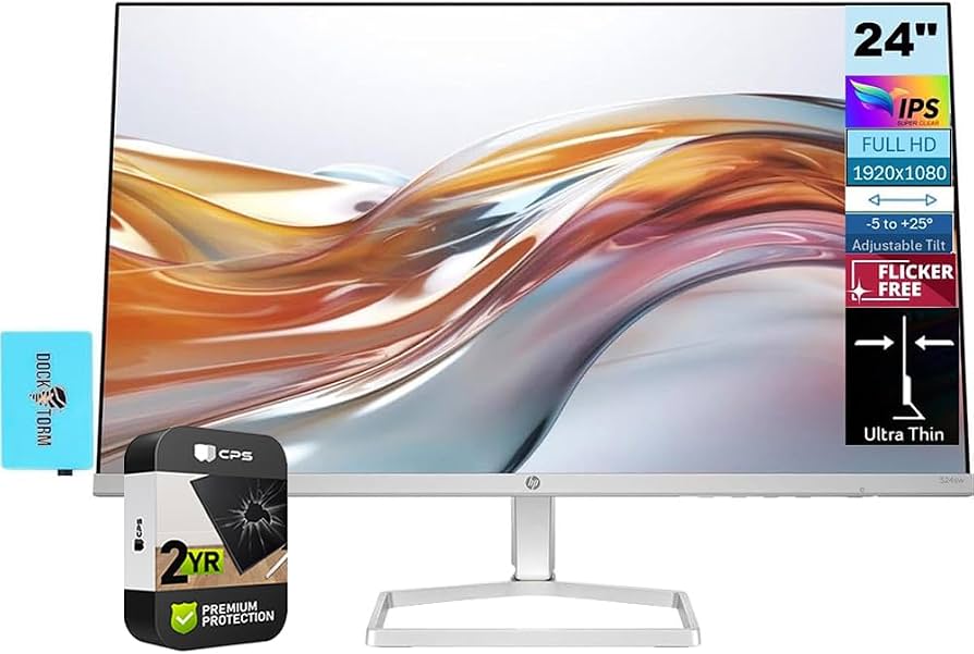 HP MONITOR SERIE 5 524SW 23.8" FHD HDMI VGA BLANCO - Amazon.com