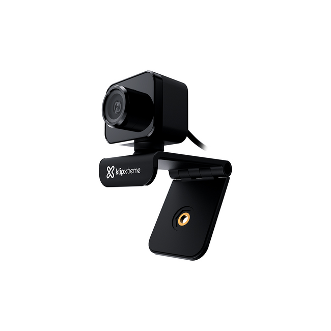KLIPXTREME CAMARA WEB 2K QHD 2560x1440p  HASTA 3,7MP CON MICROFONO HD NEGRO (KWC-750) - Super Technologies