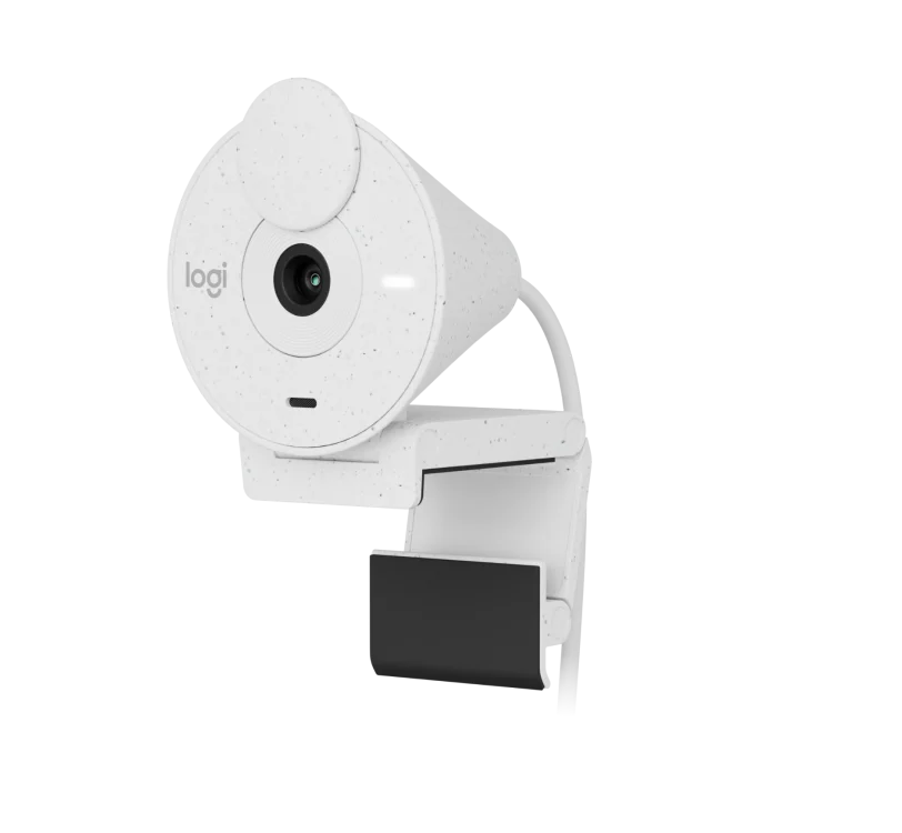 LOGITECH CAMARA WEB BRIO 300 FULL HD 1080p CON MICROFONO USB BLANCA - Invid