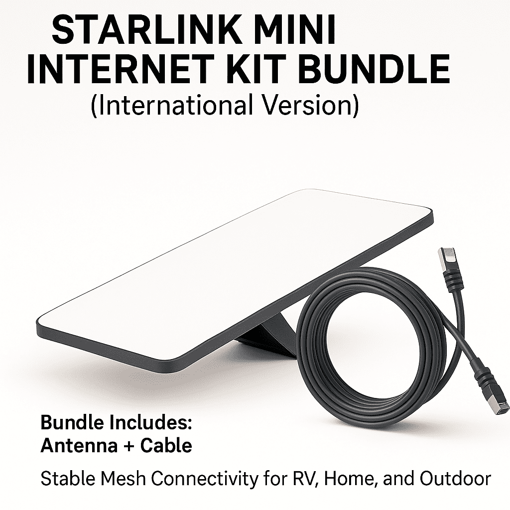 STARLINK MINI ANTENA KIT DE INTERNET SATELITAL WIFI DUAL MODELO 850049670302 - Walmart