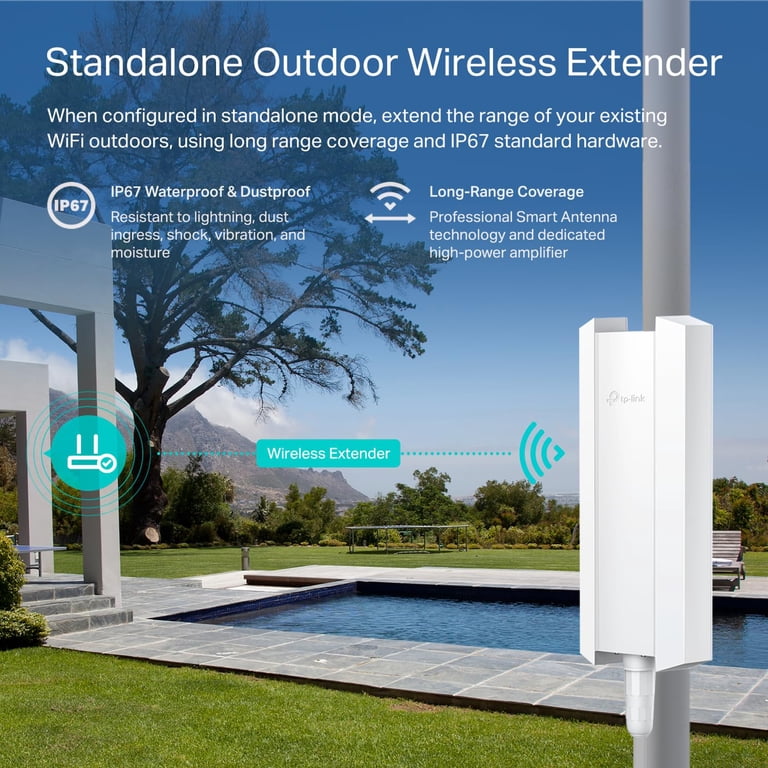 TP-LINK ACCES POINT WIFI 6 AX1800 GIGABIT MESH IP67 WATER PROOF 5G 1201MBPS/2.4G - Walmart