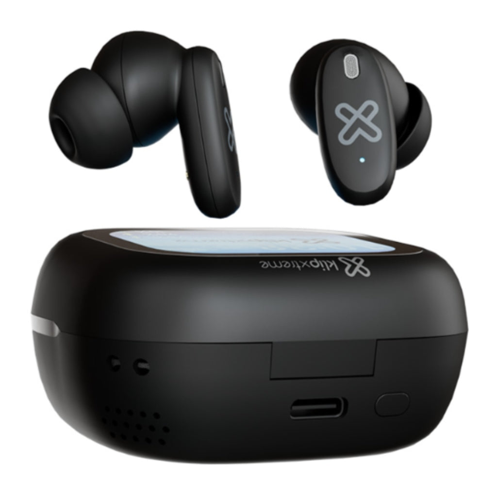 KLIPXTREME AUDIFONOS DYNA BUDS CON PANTALLA TACTIL INTELIGENTE TWS ANC MICROFONO - Unimart.com