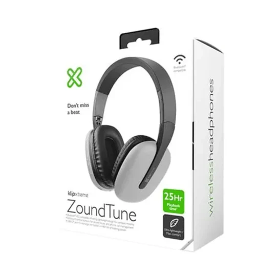 KLIPXTREME AUDIFONOS ZOUNDTUNE INALAMBRICOS BLUETOOTH GRIS (KWH-010GR) - Centrale