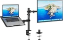 ASTRA SOPORTE AJUSTABLE DE ACERO PARA MONITOR 17"-32" Y LAPTOP HASTA 9KG / NEGRO - Amazon.com
