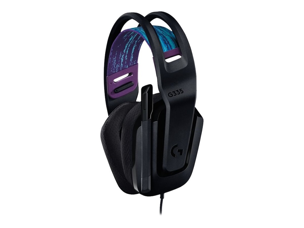 LOGITECH AUDIFONOS G335 GAMING ALAMBRICO CON MICROFONO NEGRO - PC Connection