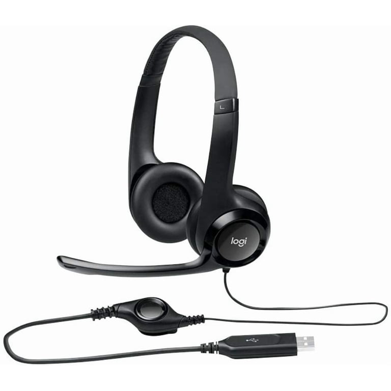LOGITECH AUDIFONOS H390 STEREO USB-A CON MICROFONO - Walmart
