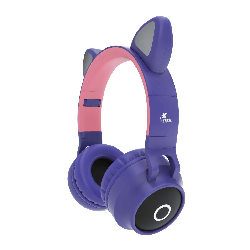 XTECH AUDIFONOS HERA INALAMBRICOS STEREO CON  MICROFONO BLUETOOH V 5.0 MORADO (X - Tiendas Ekono