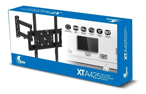 XTECH BASE DE PARED PARA TV  32"-55"  INCLINACION -12/+12° Y GIRO 180° (XTA-425) - Mercado Libre Ecuador