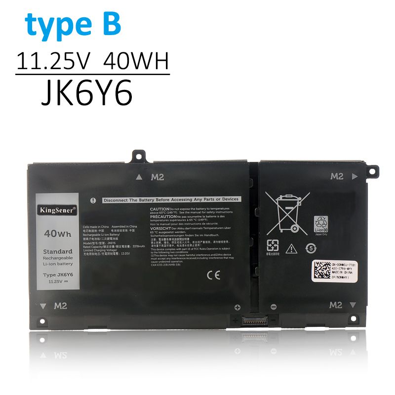 DELL BATERIA 40WH JK6Y6 C5KG6 CF5RH LATITUDE 3410 3510 VOSTRO 5300 5401 5501 (JK - BatteryMall.com