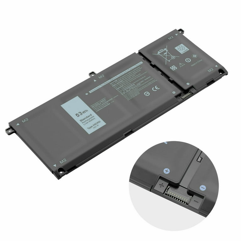 DELL BATERIA INSPIRON H5CKD 15V 3360 53Wh  0TXD03 09077G 07T8CD - Walmart