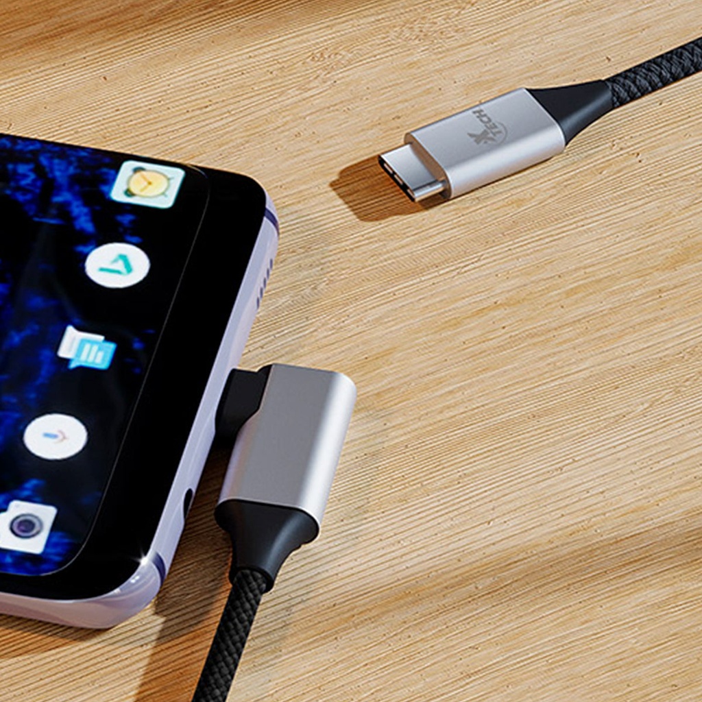 XTECH CABLE CON CONECTOR EN FORMA DE L USB-C MACHO A  USB-C MACHO 3 M (XTC-531) - AudioColor