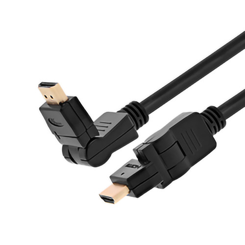 XTECH CABLE HDMI  MACHO  A HDMI  MACHO GIRATORIO Y PIVOTANTE 1,8m (XTC-606) - Pc Mac Computer