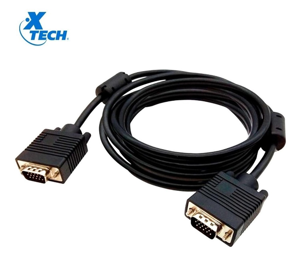 XTECH CABLE VGA MACHO A VGA MACHO 30 AWG 720P 1,8M (XTC-308) - Paris